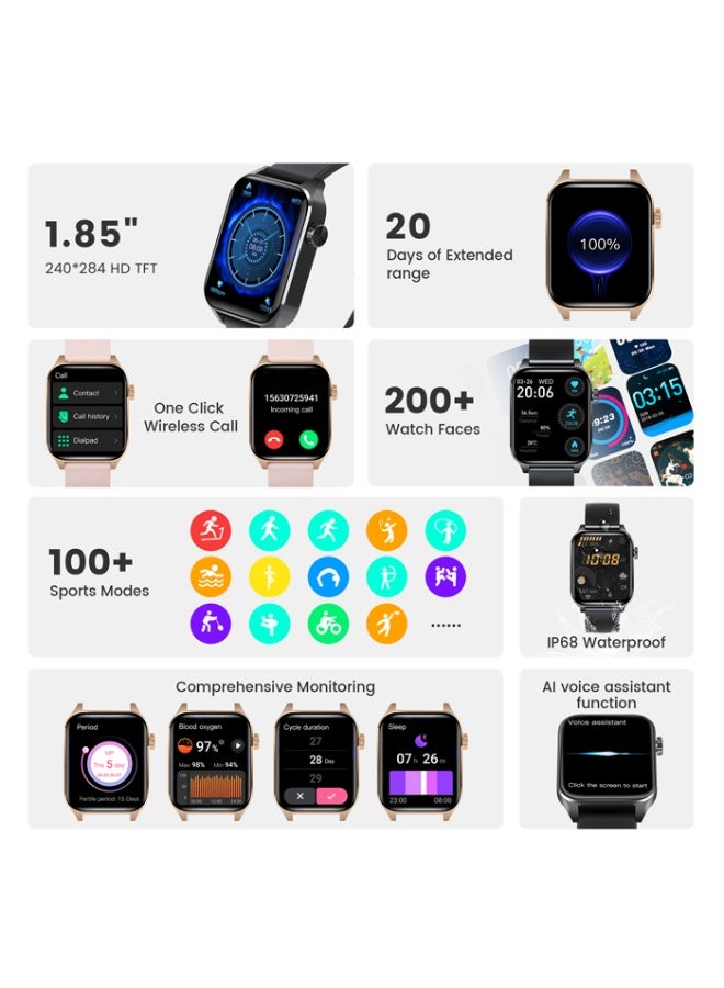 Men's smart watches, sports watches, waterproof watches, multiple sports modes, Bluetooth connection - Image 3